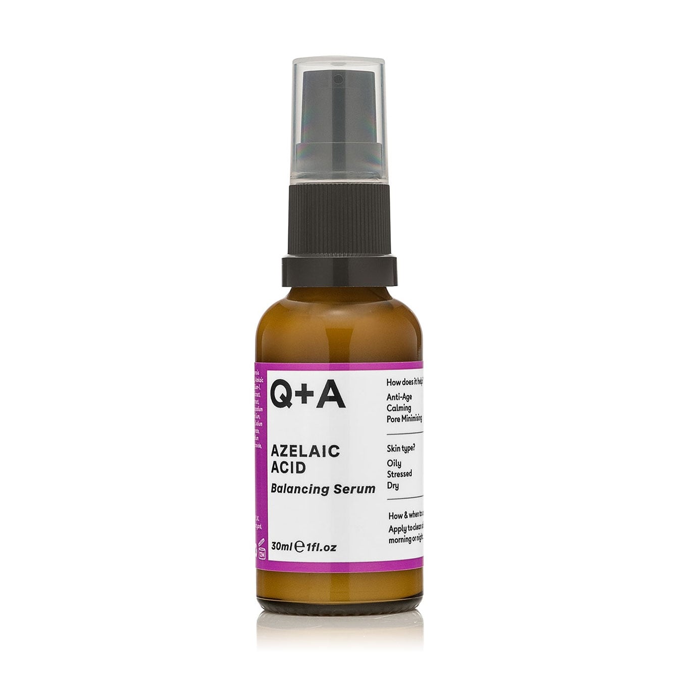 Сироватка для обличчя Q+A Azelaic Acid Balancing Serum з азелаїновою кислотою, 30 мл